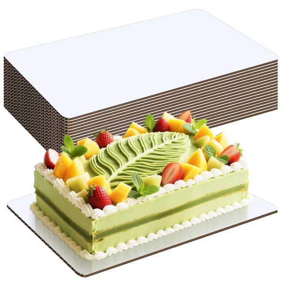Tablas para Pastel Rectangulares Blancas Cuarto de Hoja Ciyufavo