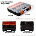 thumbnail image 2 of Toystoory Organizador de caja de herramientas pequeña con compartimentos ajustables, divisores ajustables, organizador de tornillos, caja de Almacenamiento y organización del hogar A, 2 of 5