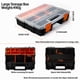 thumbnail image 3 of Bearachild Organizador de almacenamiento negro con divisores, caja organizadora portátil impermeable con compartimentos extraíbles. Almacenamiento y organización del hogar A, 3 of 6