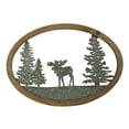 thumbnail image 1 of Green Moose In The Woods Metal Decor Wood Wall Decor, 1 of 1