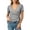 *Gray, variant on Women's Wrap V-Neck Tie Side Top , Ladies' Short Sleeve Casual Blouse , Cotton-Linen Summer Shirts For Women,Army Green,S-3XL
