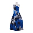 thumbnail image 2 of Zelouf Elma Floral Print Jacqaurd  , Sewing, DIY, Crafts Fabric by the Yard, Blue/navy Combo, 1 Yard, 2 of 2