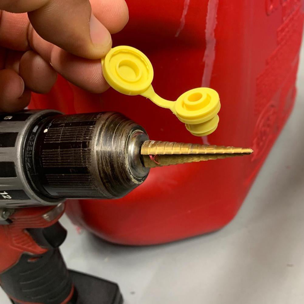 5 Yellow Replacement Gas Can Fuel Jug Vent Cap Plug Eagle Chilton Spouts Hot 