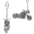 thumbnail image 3 of Moda motocicleta cráneo esqueleto llavero goma Keyring Keys Holder bolso decoraciones colgante colgante (Big Moto), 3 of 5
