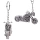 thumbnail image 3 of Moda motocicleta cráneo esqueleto llavero goma Keyring Keys Holder bolso decoraciones colgante colgante (Big Moto), 3 of 5