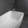 thumbnail image 4 of Vanity Art 59" x 30" Solid Surface Resin Stone Freestanding Bathtub, 4 of 7