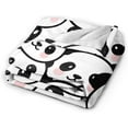 thumbnail image 6 of Panda Blanket for Boys Girls, Cute Panda Themed Design Printed Throw Blankets for Kids Lap, Chair, Warm Soft Cozy Blanket, 30"x 40", 6 of 6