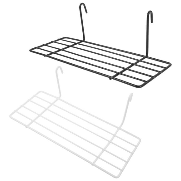 2Pcs White Iron Bird Cage Platform for Parrot Cage Perch Pet Entertainment