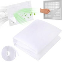 Air Vent Filter Kit Tutuviw Customizable Vent Filter Cotton78x39" Electrostatic Filter Media with 118" Adhesive Tape for Air Conditioner for Purify the Stops Dust and Pet Dander,Cut to Fit Air Filter