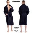 thumbnail image 4 of Men's Soft Plush Fleece Classic or Hooded Robe with Front Pockets, 4 of 7