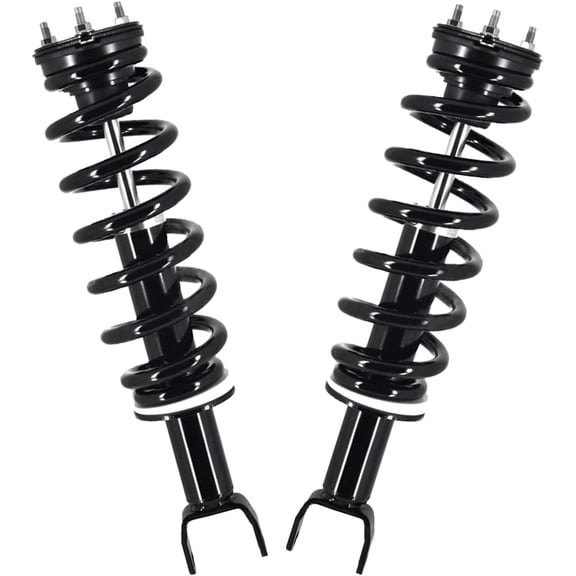Detroit Axle - 2 4WD Front Struts for 2019-2024 Ram 1500, Quick Complete Struts with Coil Spring Assembly Suspension Shock Driver and Passenger Side 2020 2021 2022 2023 Replacement