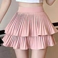 thumbnail image 4 of Mgmyaa Women's Wide-Leg Pants Spring and Summer Casual High Waist Pleated Cake Skirt, 4 of 4