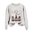 thumbnail image 4 of Wxolcjlv Womens Christmas Print Sweatshirt Crew Neck Cut Winter Streetwear Sweatshirts, 4 of 6