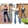 thumbnail image 5 of Chase Secret Blue Jeans for Women High Waist Stretch Button Fly Bell Bottoms Jeans Flare Denim Pants Size 4, 5 of 5
