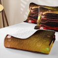 thumbnail image 4 of Castle Fairy Neon Sports Car Bed Spread Queen,Red City Glow Queen Coverlet Set for Bedroom,Red Black, 4 of 7