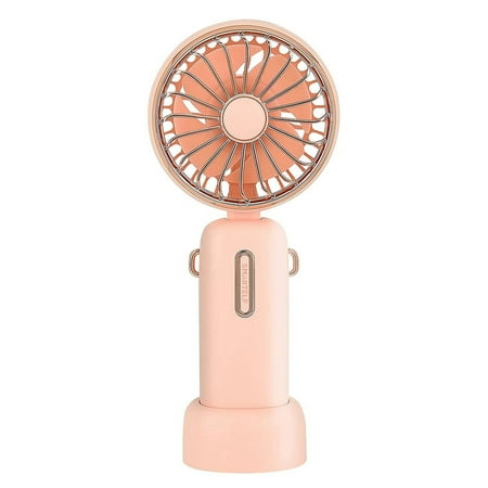 

Handheld Fan Mini Portable Personal Cooling Fan 4800MAh Battery USB Rechargeable Wearable Neck Fans Pink