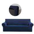 thumbnail image 4 of Stretch Sofa Slipcover Elastic Couch Cover Sofa Exquisite Craft Washable Furniture Protector for Kids Pets, Navy Blue, 4 of 9
