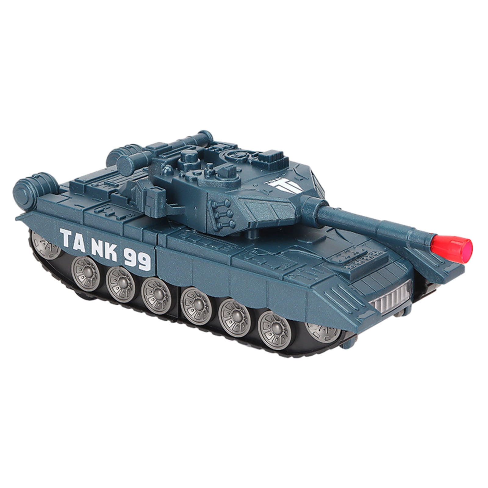 Fufafayo 2Pcs Universal Deformation Tank CarToy, Transforming Robot Vehicle with Light and Sound, Simulation Model Glow in The Dark, Tracked Wheels Motorized Action Figure for BoysKidsGift
