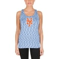 thumbnail image 4 of Women's New Era Royal New York Mets Space Dye Keyhole Back Tank Top, 4 of 5