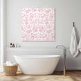 thumbnail image 3 of Pink Flower Wall Art Painting on Canvas, Vintage Farmhouse Boho Leaf Spring Solid Canvas Art Home Prints Wall Art Framed Modern Artwork for Living Room Bedroom Wall Decor 12x12in, 3 of 9