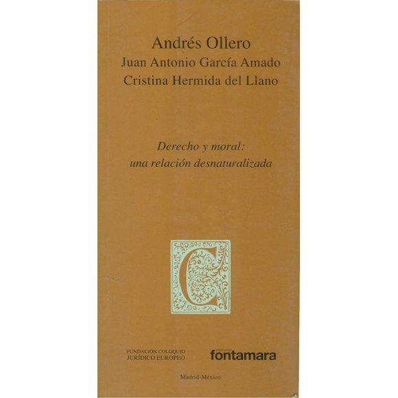 Derecho y moral Fontamara Una relación desnaturalizada blanco