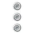 thumbnail image 1 of Redempat Round Music Keyboard Wall Clock Unique Style And Silent Operation For Any Room ABS Elegant Piano Key Clock Timeless Rotate Rome 1 3Set, 1 of 6