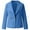 Blue, variant on IROINNID Women's Short Blazer Jacket Notch Lapel Solid Color Long Sleeve Ladies Motor Jacket Coat Zip Biker Punk Cropped Tops, Blue