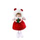 thumbnail image 3 of Lindo adorno colgante navideño de muñeca de hadas de dibujos animados de 3,54 x 6,30 pulgadas Rojo, 3 of 9