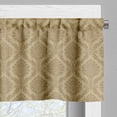 thumbnail image 3 of Ambesonne Damask Valance Pack of 2, Eastern Soft Flowers, 54"X12", Khaki, 3 of 5