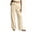 Khaki(Pants), variant on No Boundarie Cotton Linen Wide Leg Pants for Women Boho Wide Waistband Drawstring Lounge Summer Pants with Pockets