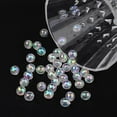 thumbnail image 3 of Faceted Eco-Friendly Transparent Acrylic Round Beads AB color Clear AB 8mm Hole: 1.5mm 2000pcs/500g, 3 of 3