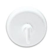 Master Magnetics 07291 White Magnet Hook 2 Count