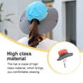 thumbnail image 3 of Jumpingount Sombreros para el sol Sombreros de protección solar Accesorio de ropa Transpirable Niños Adultos Cola de caballo Agujero Sombrero de Sombreros Mixto Naranja/Adulto, 3 of 6