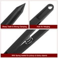 thumbnail image 4 of Sticker Tweezers for Crafting Straight Pointed Tip with Spring, Black, 3 Pieces, 4 of 6