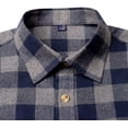 thumbnail image 2 of Men's Casual Button Down Flannel Shirt Plaid, 2 of 7