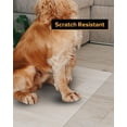 thumbnail image 2 of Clear Frosted Floor Mat, PVC Durable Anti-Scratch Floor Mat (28"x 36"), 2 of 13