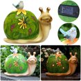 thumbnail image 1 of Estatuas de jardín Hugtrwg Caracol Solar Kawaii con Lámpara de pájaro, 1 of 9