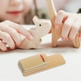 thumbnail image 4 of WRITWAA 4PCS Wooden Castanets Musical Instruments in Beige for Rhythm Development and Stage Performance, 4 of 8