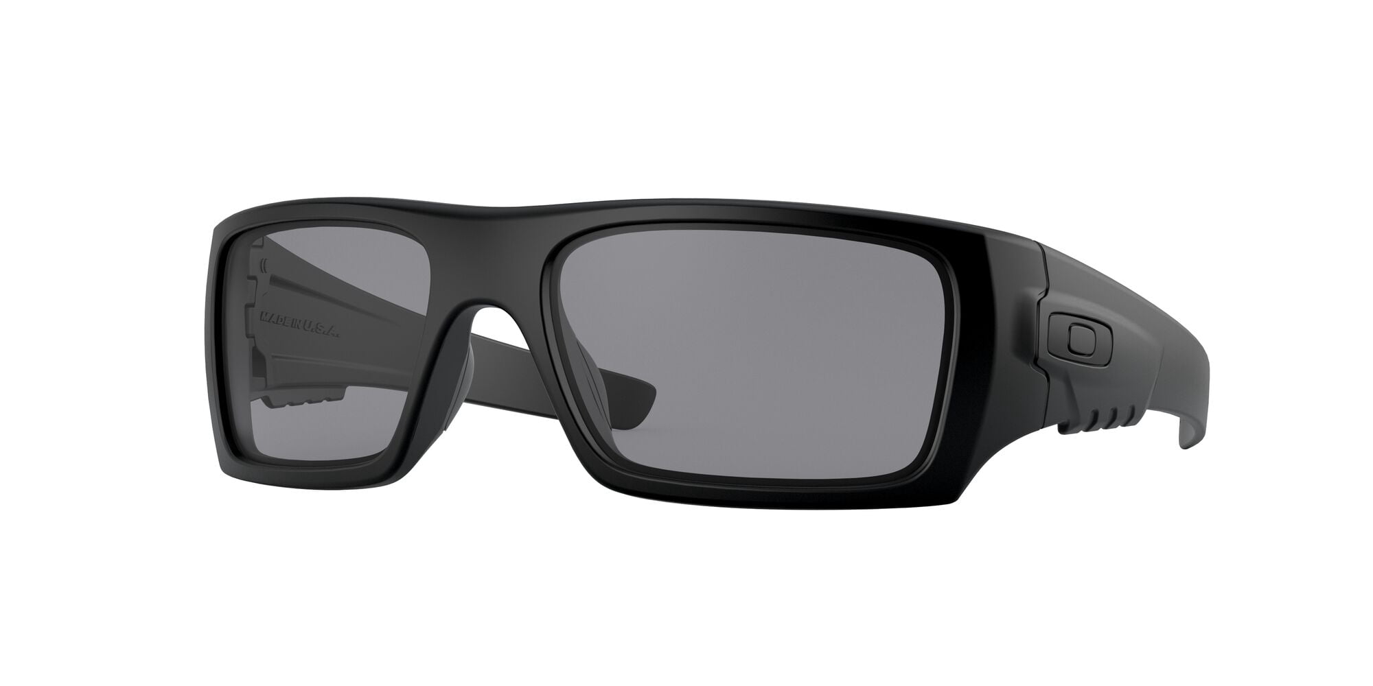Oakley SI Ballistic Det Cord Sunglasses, Rectangular Safety Eyeglasses with Case, Size 61, Matte Black/Grey