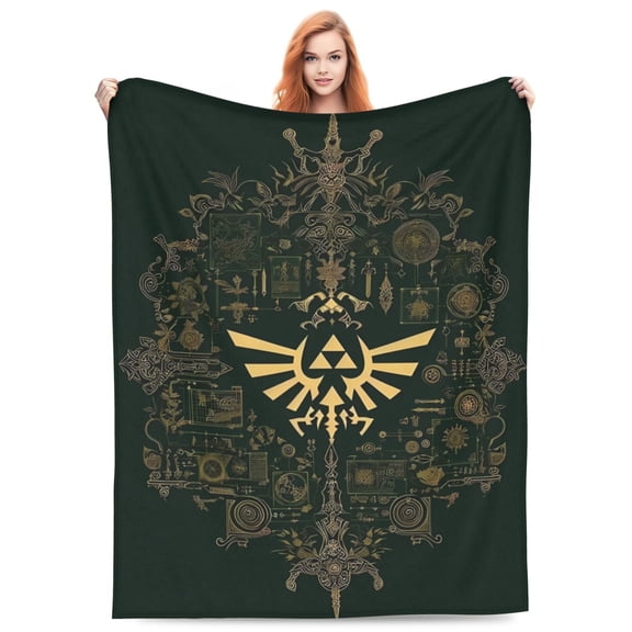 The Legend Of Zelda Throw Blanket Couch Bed Sofa Soft Lightweight Warm Cozy Flannel Fleece Bed Blanket For Kids Adults Gift Multiple Sizes Available 40"X30"
