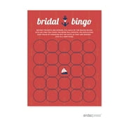Bridal Shower Bingo Nautical Ocean Adventure Wedding Bridal Shower Game Cards, 20-Pack