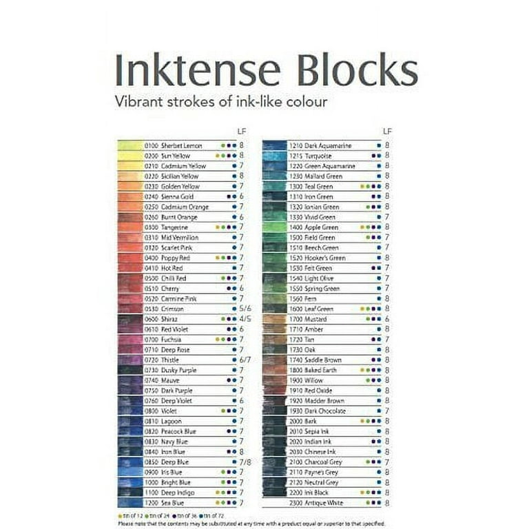 Derwent : Inktense Block : Tin Set of 72