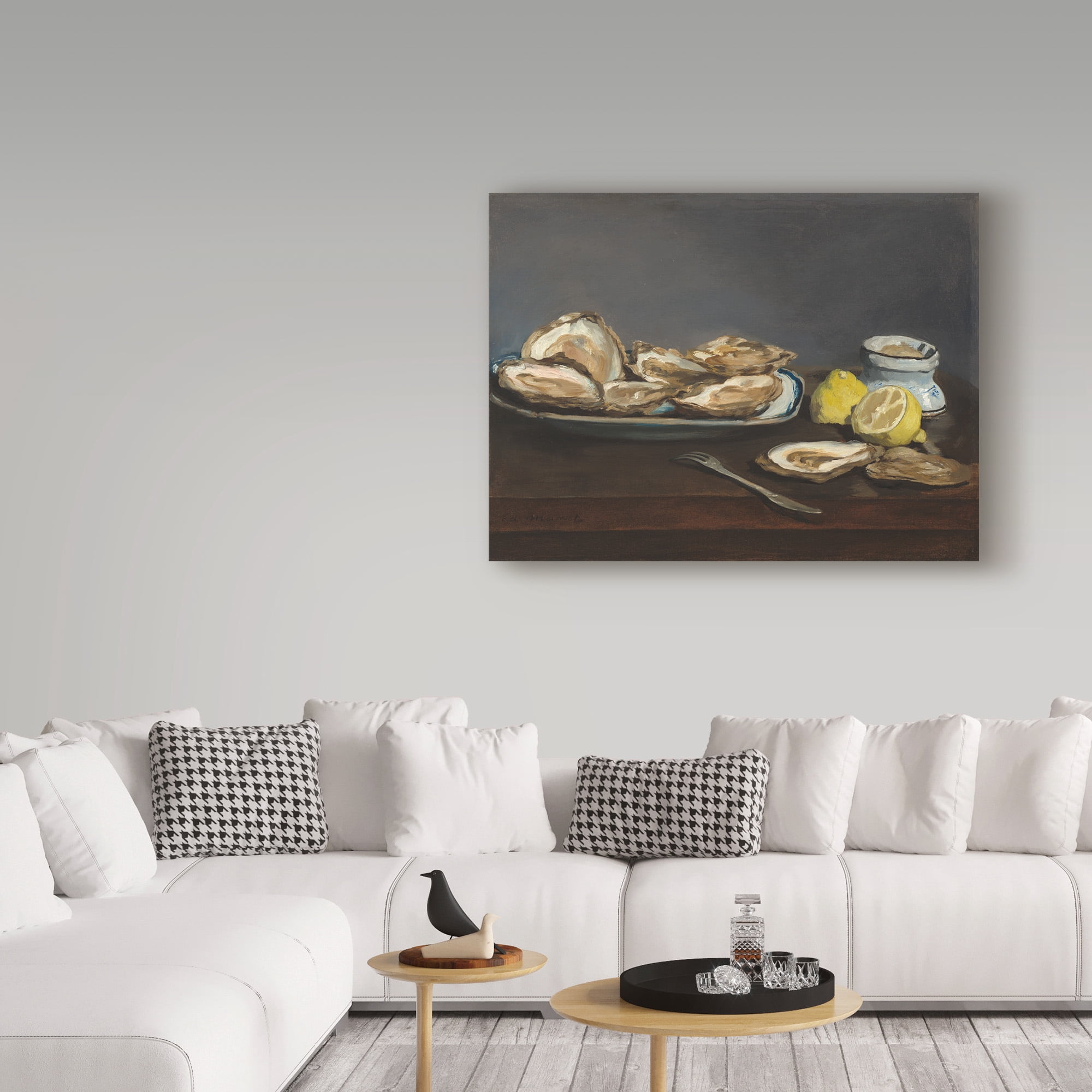 Edouard Manet 'Oysters' Canvas Art