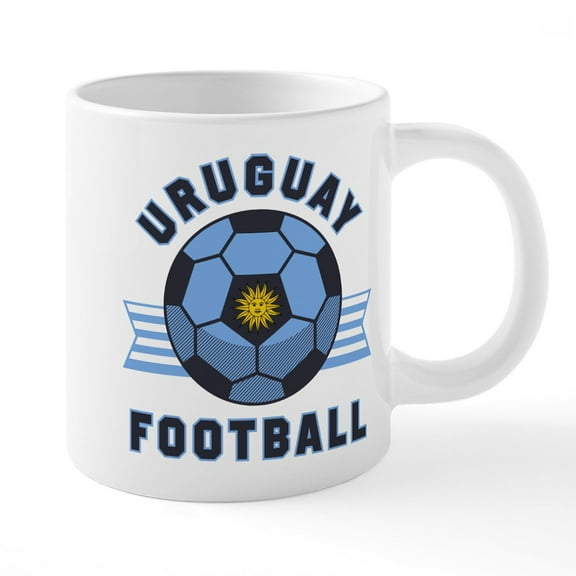CafePress - Uruguay Football Mugs - 20 Oz White Ceramic Mega Mug