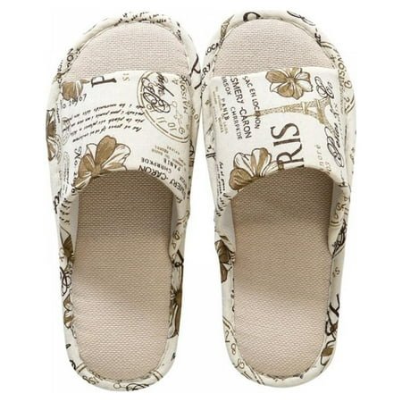 

Women s Open Toe Slide Slippers Soft House Shoes Spa Sandals with Indoor Outdoor with Non-slip Rubber Sole
