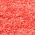 thumbnail image 3 of Elegant and Plush Hand-Woven Solid Shag Indoor High Traffic Round Area Rug by Blue Nile Mills - 4' Round, Spiced Coral, 3 of 4