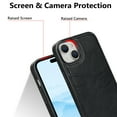 thumbnail image 2 of Allytech Wallet Case for iPhone 15 Plus - 2 Card Holder - Military Grade Drop Protection - Ultra Slim & Protective - Premium PU Leather Shockproof Phone Case for Women & Men - Black, 2 of 6