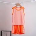 thumbnail image 5 of mgoYE Boys Tank Top Shirt and Active Mesh Short Set for Toddlers and Big Kids(Pink,3-4 Years), 5 of 6