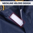 thumbnail image 5 of Hombres Mujeres Ciclismo Bicicleta Bicicleta Impermeable Impermeable Capa Poncho Con capucha A prueba de viento Capa de lluvia Mobility Scooter Cover (Azul marino), 5 of 5