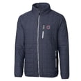 thumbnail image 2 of Men's Cutter & Buck Heathered Navy Chicago Cubs Big & Tall Rainier Full-Zip Puffer Jacket, 2 of 3